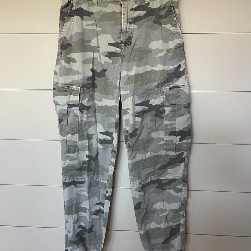 American Eagle Outfitters Gray Camouflage Pants